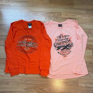 Two Harley Davidson t-shirts